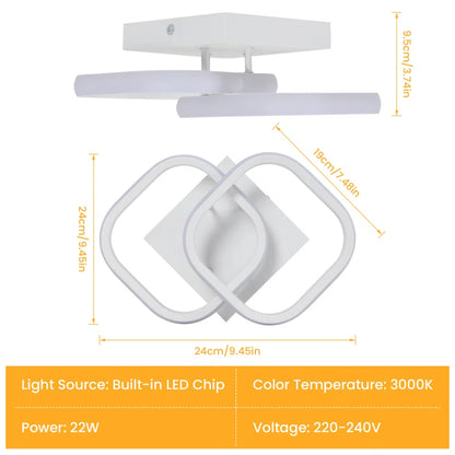 Luebbert LED Semi Flush Mount