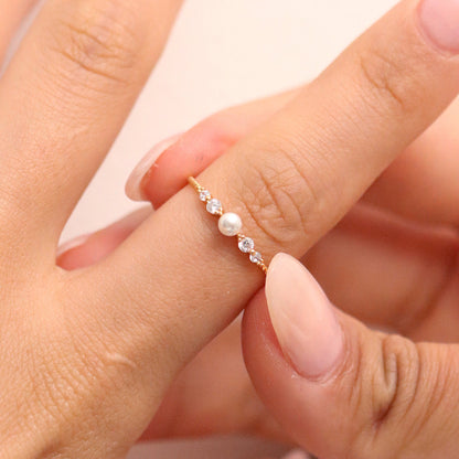 Pearl Statement Ring